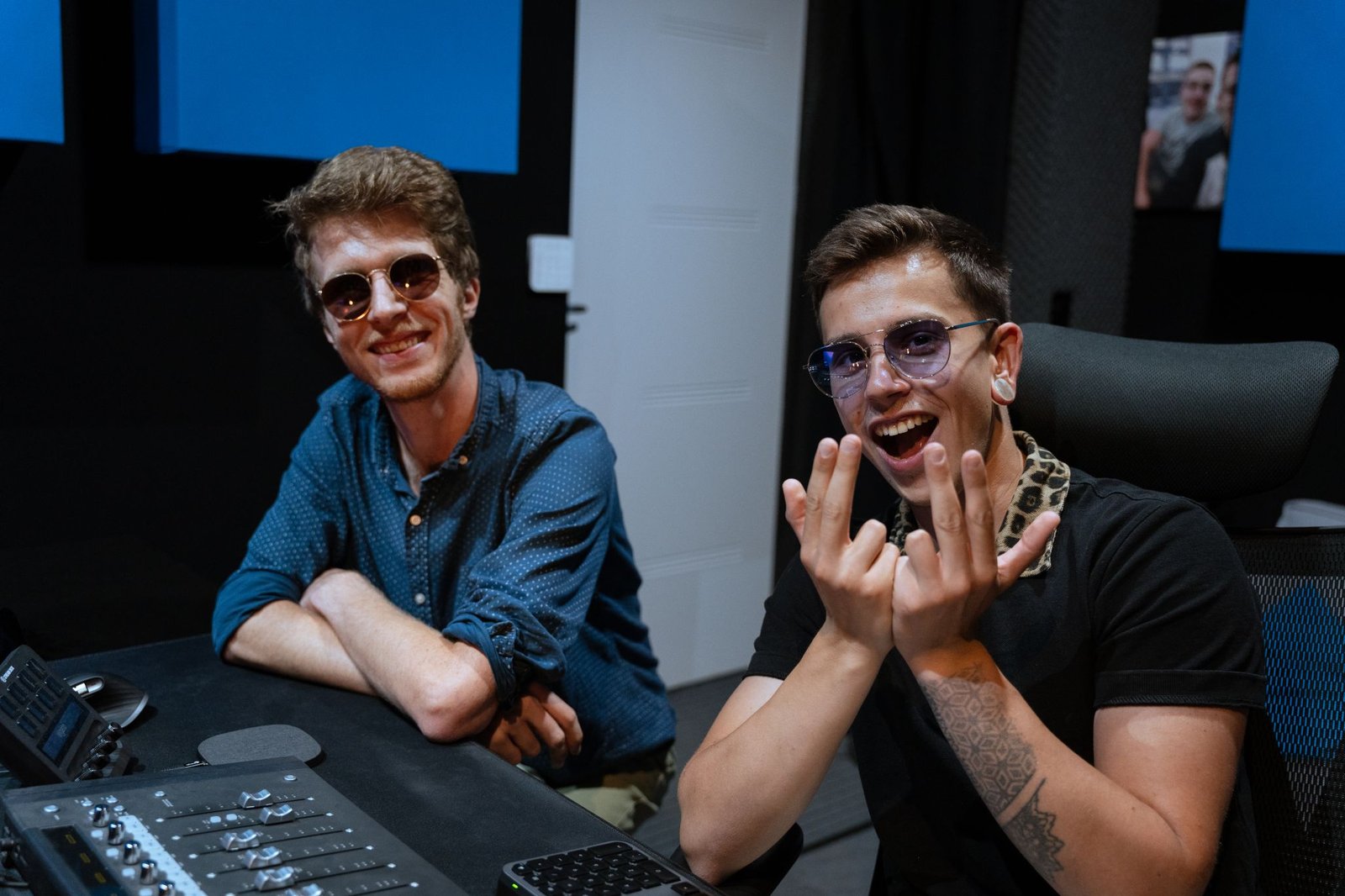 Valou et Rudy, fondateurs du studio